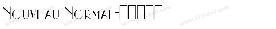 Nouveau Normal字体转换
